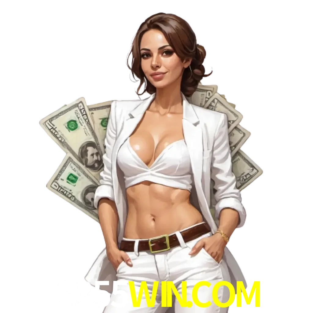 woman with money playing in 3355win bet casino